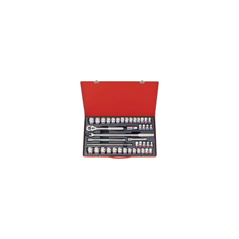 KING TONY 1/2' Socket Set with Accessories 42 (un.) 4042CR