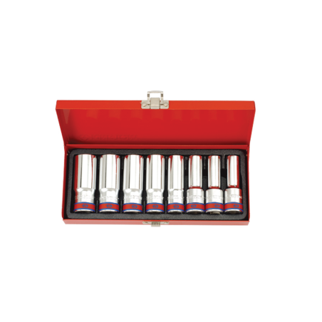 KING TONY 1/2' Deep Socket Set - 8 (un.)