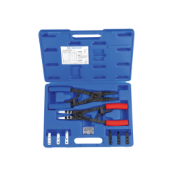 KING TONY 10-1/2' Heavy Duty Replaceable Tip Circlip Plier Set - 15 (un.)