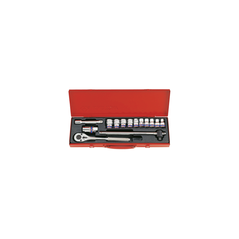 KING TONY 1/2' Socket Wrench Set - 14 (un.)