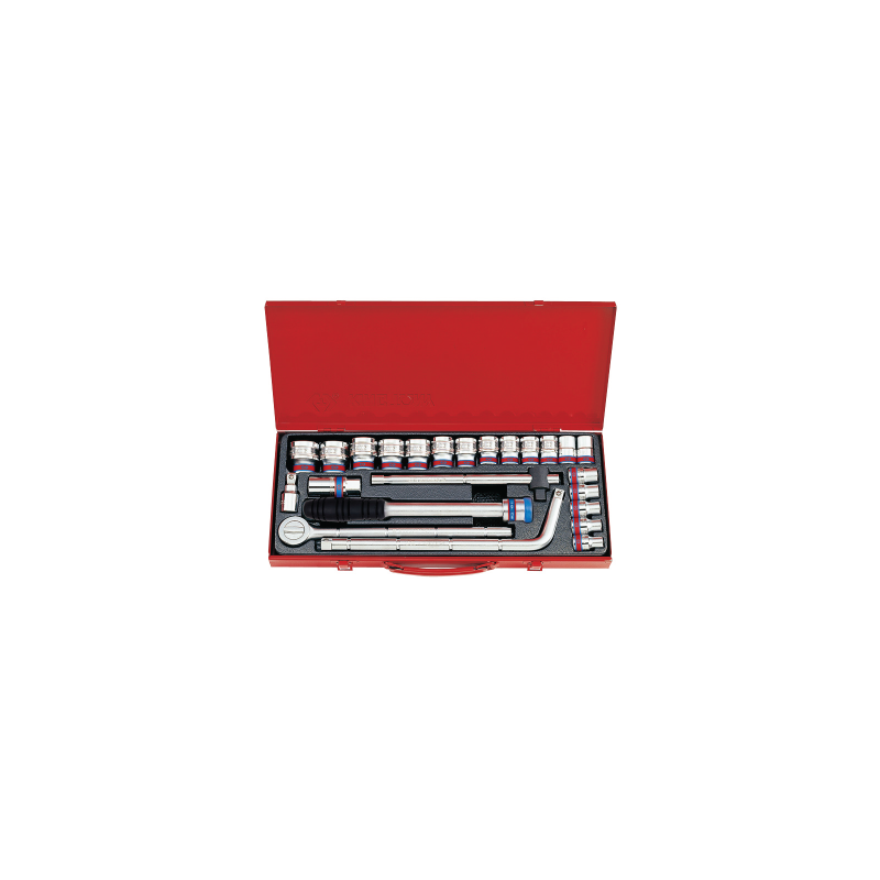 KING TONY 1/2' Socket Set 24 (un.) 4524SR KING TONY 1/2' Socket Set 24 (un.) 4524SR
