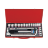 KING TONY 1/2' Socket Set 24 (un.) 4524SR