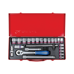 KING TONY 1/2' Socket Set with Accessories 24 (un.) 4528SR