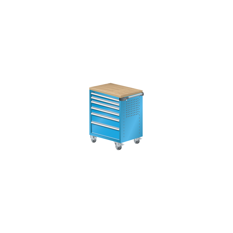 LISTA Multiplex Trolley with 6 Drawers for Workshops