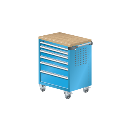 LISTA Multiplex Trolley with 6 Drawers for Workshops