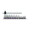 KING TONY TORX® Socket Set on Rail 260 mmL - 12 (un.)