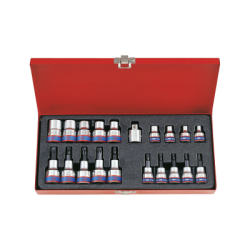 KING TONY 1/4' & 3/8' Socket and Accessories Set 20 (un.) 7120PR01