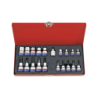 KING TONY 1/4' & 3/8' Socket and Accessories Set 20 (un.) 7120PR01
