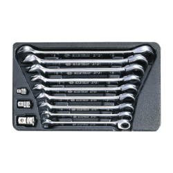 KING TONY Tool Set Content on Tray - 12 (un.) 9-10212MR
