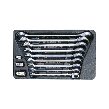 KING TONY Tool Set Content on Tray - 12 (un.) 9-10212MR