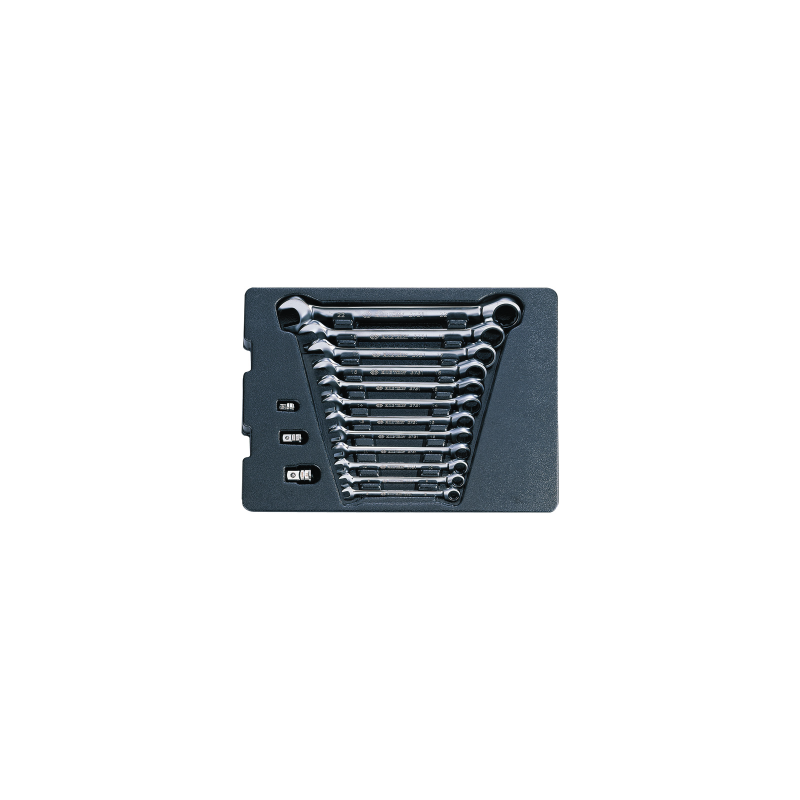 KING TONY Tool Set Content on Tray - 15 (un.) 9-10215MR