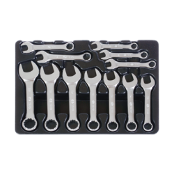KING TONY Tool Set Content on Tray - 12 (un.) 9-1282MR