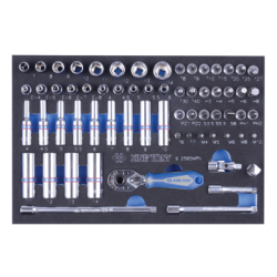 KING TONY Tool Set Content on Tray - 65 (un.)