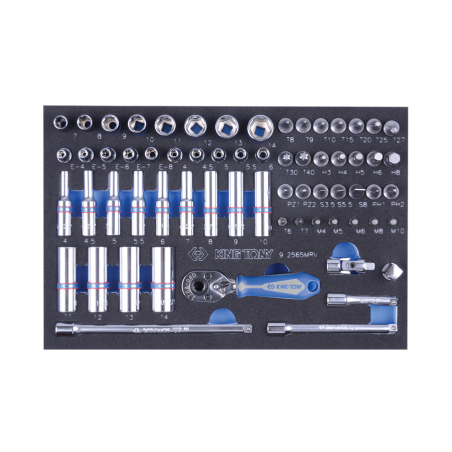 KING TONY Tool Set Content on Tray - 65 (un.)