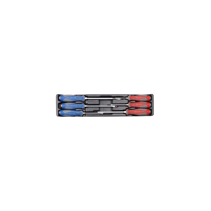 KING TONY Slotted and PHILLIPS® Heavy Duty Screwdriver Module Set 6 (un.) KING TONY Slotted and PHILLIPS® Heavy Duty Screwdriver Module Set 6 (un.)