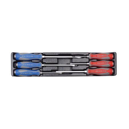 KING TONY Slotted and PHILLIPS® Heavy Duty Screwdriver Module Set 6 (un.)