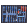 KING TONY Tool Set Content on Tray - 24 (un.)