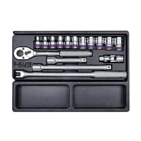 KING TONY Metric Socket Set and Accessories for Tool Trolley 25 (un.)