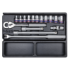 KING TONY Metric Socket Set and Accessories for Tool Trolley 16(un.)