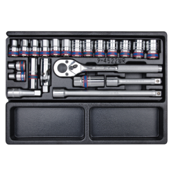 KING TONY Metric Socket Set and Accessories for Tool Trolley 22 (un.)