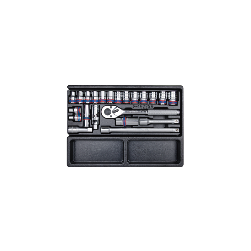 KING TONY Metric Socket Set and Accessories for Tool Trolley 22 (un.)