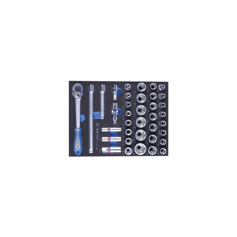KING TONY Metric Socket Set and Accessories for Tool Trolley 37 (un.) KING TONY Metric Socket Set and Accessories for Tool Trolley 37 (un.)