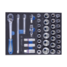 KING TONY Metric Socket Set and Accessories for Tool Trolley 37 (un.)