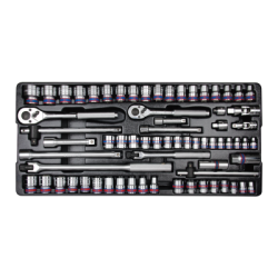 KING TONY Socket Set and Accessories for Tools Bag 69 (un.) 9-7069CR01