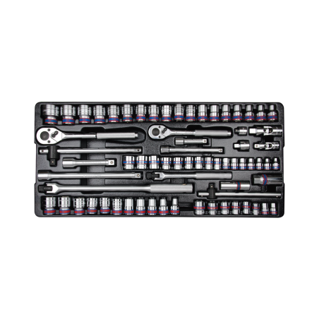 KING TONY Socket Set and Accessories for Tools Bag 69 (un.) 9-7069CR01