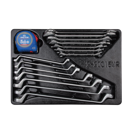 KING TONY 15 Pieces Combination & Offset Ring Wrench Set for Tool Chest