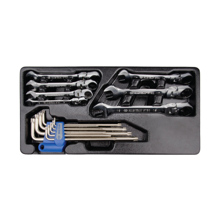 KING TONY Combination Tool Set for Tool Chest and Trolley 16 (un.) 9-91016MR