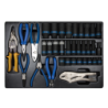 KING TONY Impact Socket, Accessory, Pliers and Snips Set for Tool Trolley