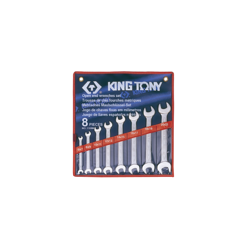 Juego de Llaves de Boca 8 (un.) 1108MR KING TONY
