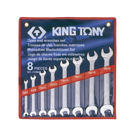Juego de Llaves de Boca 8 (un.) 1108MR KING TONY