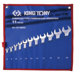 KING TONY 11 (un.) Combination Wrench Set 1211MRN