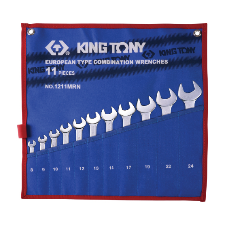 KING TONY 11 (un.) Combination Wrench Set 1211MRN