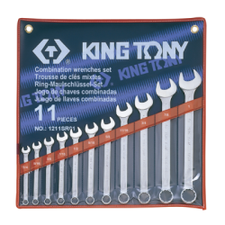 KING TONY 11 (un.) Combination Wrench Set 1211SR01