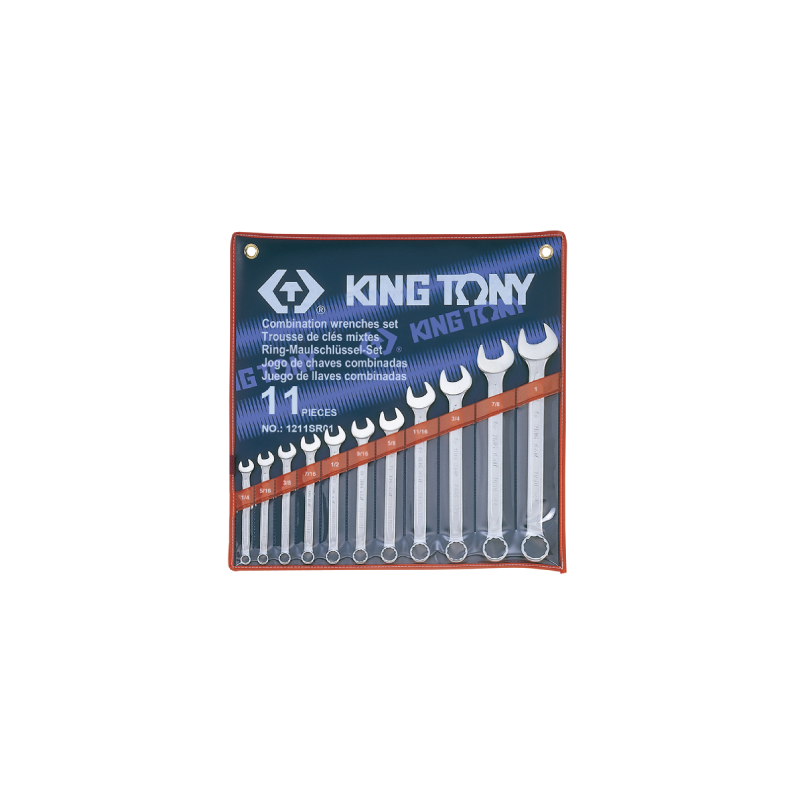 KING TONY 11 (un.) Combination Wrench Set 1211SR01