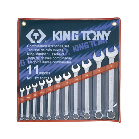 KING TONY 11 (un.) Combination Wrench Set 1211SR01