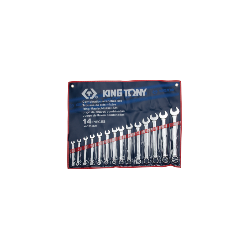 KING TONY 14 (un.) Combination Wrench Set 1214SR