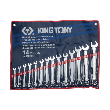 KING TONY 14 (un.) Combination Wrench Set 1214SR