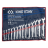 KING TONY 14 (un.) Combination Wrench Set 1214SR