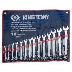 KING TONY 14 (un.) Combination Wrench Set 1215MR01