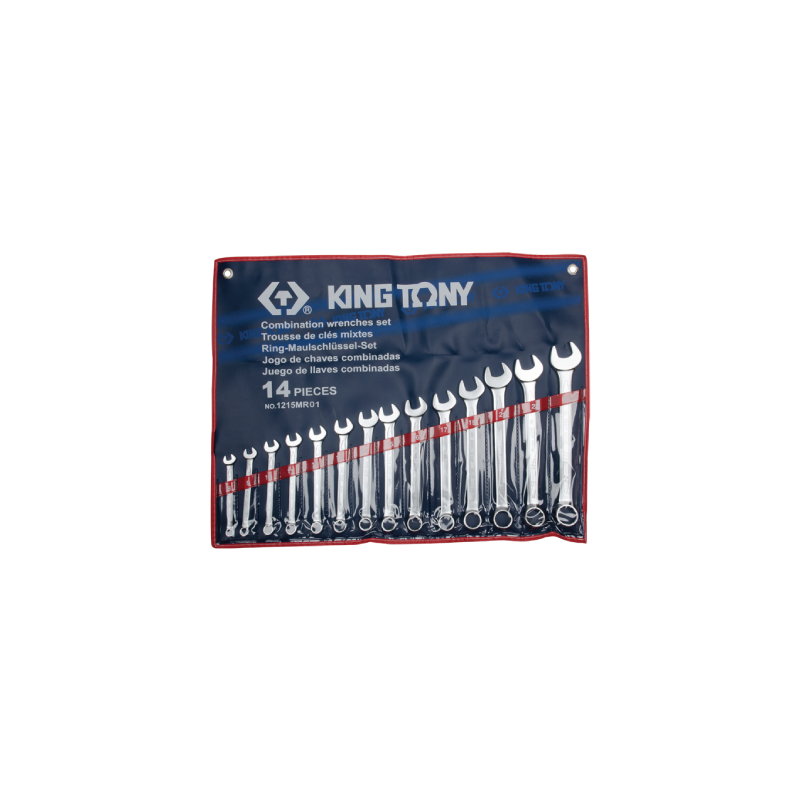 KING TONY 14 (un.) Combination Wrench Set 1215MR01