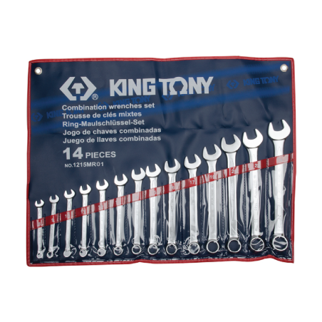 KING TONY 14 (un.) Combination Wrench Set 1215MR01