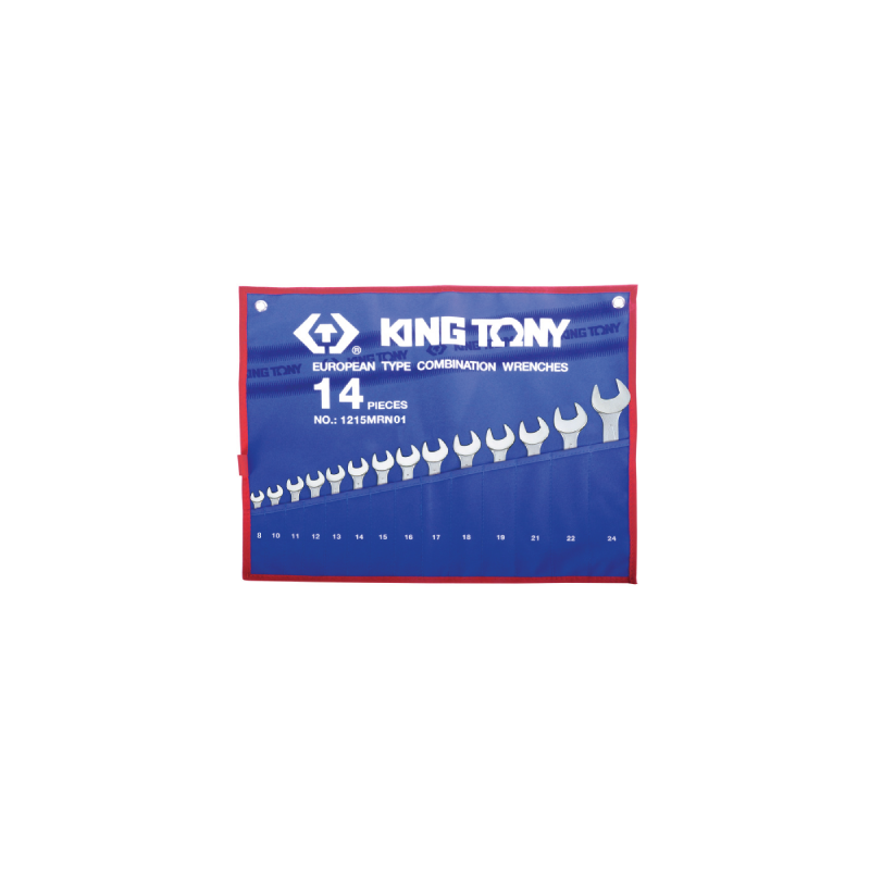 KING TONY 15 (un.) Combination Wrench Set 1215MRN01