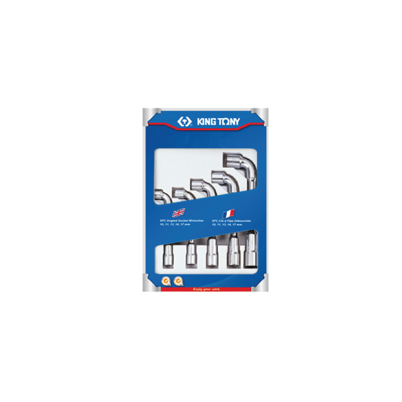 KING TONY 5 (un.) Angled Socket Wrench Set 1805MR