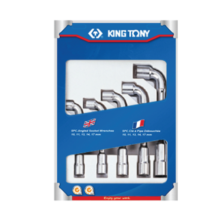 KING TONY 5 (un.) Angled Socket Wrench Set 1805MR