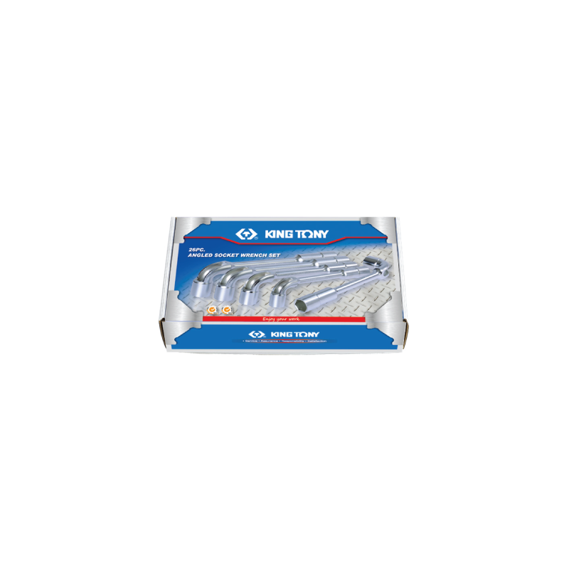 KING TONY 26 (un.) Angled Socket Wrench Set 1826MR