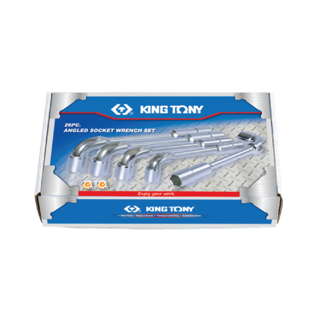 KING TONY 26 (un.) Angled Socket Wrench Set 1826MR